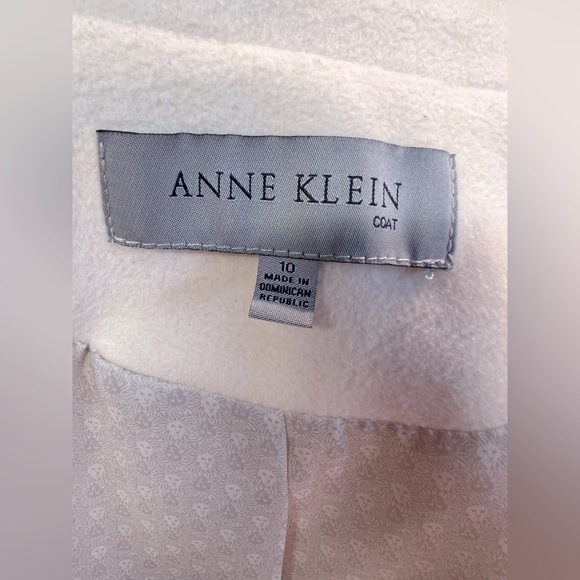 Anne Klein Cream Colored lined Peacoat - Picture 5 of 7
